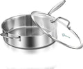 LOLYKITCH 10 Inch Tri-Ply Stainless Steel Sauté Pan by LolyKitch
