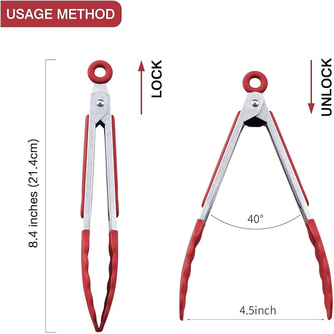 MSY BIGSUNNY Kitchen Food Tongs - Image 2