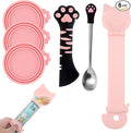 6 PCS Cat Food Can Covers Set, Reusable Silicone Can Lids by Cfyosnk