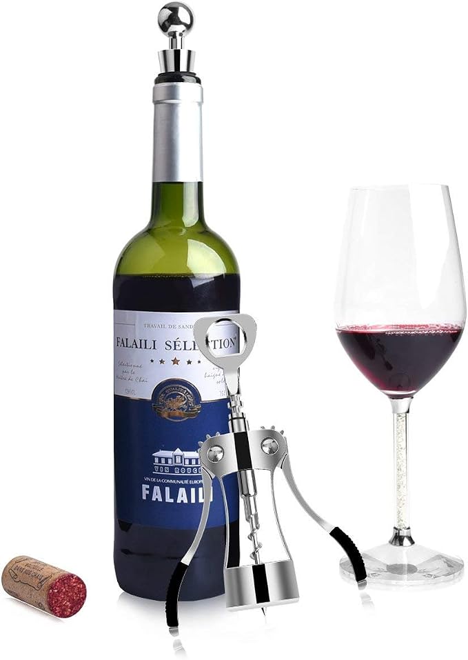 Foho Best Wing Corkscrew Wine Bottle Opener Luxury Waiter Corkscrew - Image 6