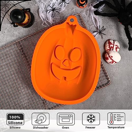 Kamehame Halloween Pumpkin Cake Pan, 8 Inches Pumpkin Cake Mold, Jack