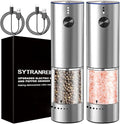 Rechargeable Electric Salt and Pepper Grinder Set, Upgraded Larger Capacity by SYTRANREIN