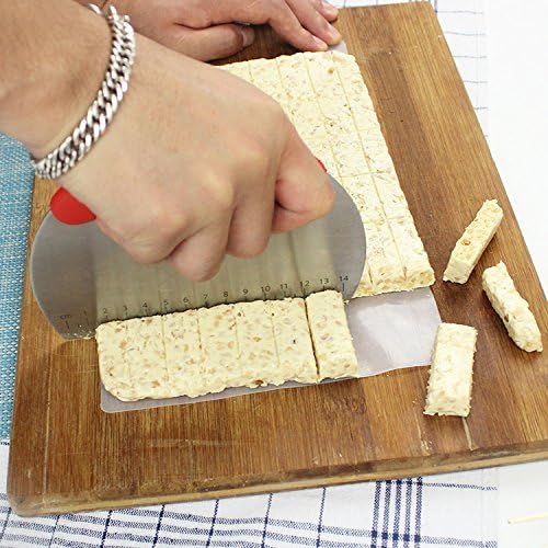 Pastry Scraper Chopper Pasta Pizza Dough Cutter With Measurement