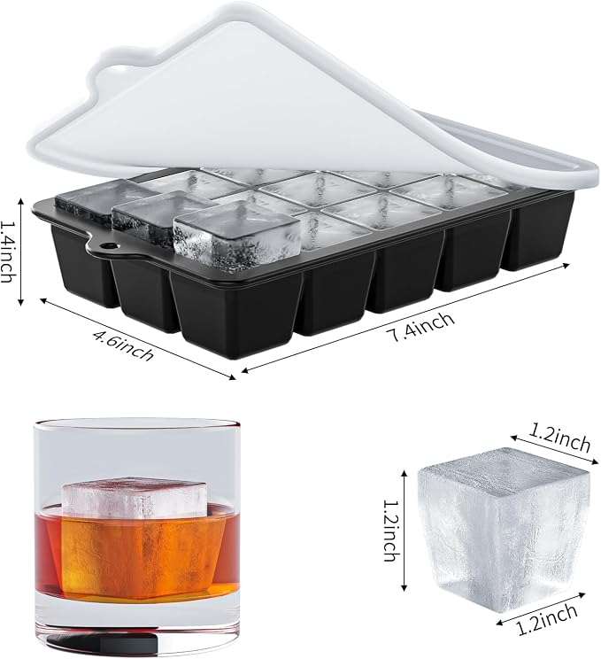 Silicone Ice Cube Tray 3 Pack - Image 4