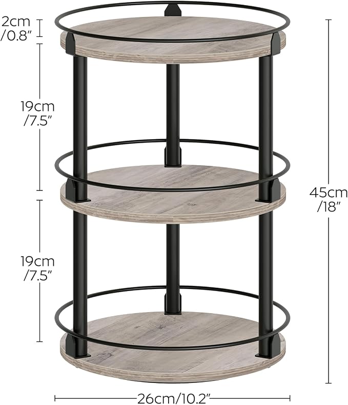 YATINEY 3-Tier Lazy Susan Organizer, Rotating Spice Rack, Spinning Organizer - Image 6