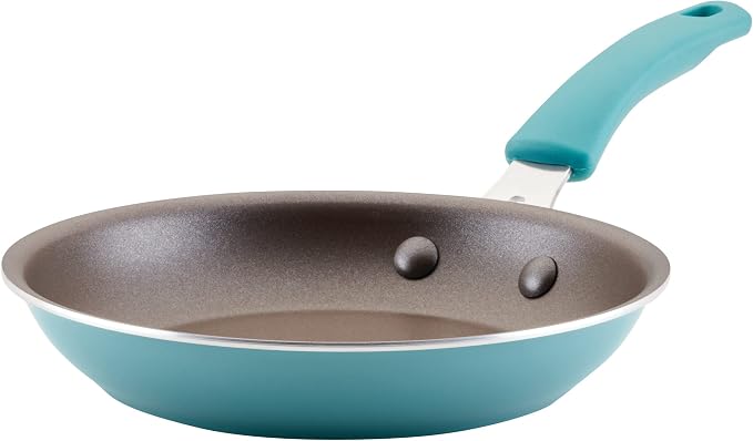 Rachael Ray Cook + Create Nonstick Frying Pan/Skillet, 8.5 Inch, Agave Blue by RachaelRayKitchenware