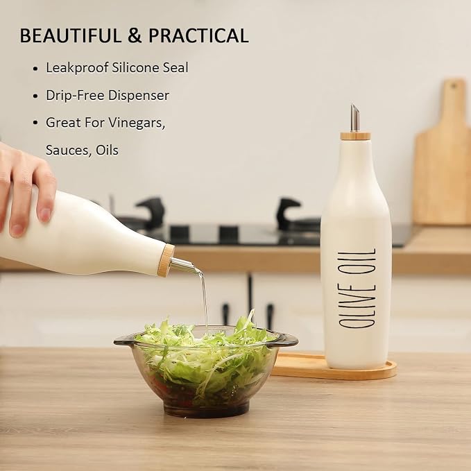 HOMCDALY Ceramic Olive Oil Dispenser - Image 4