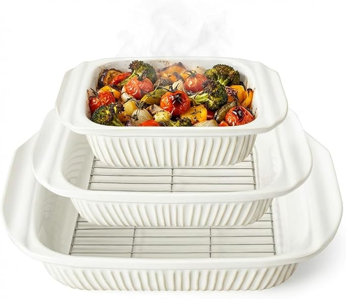 Artena Casserole Dishes For Oven, Ceramic Baking Dish, Large Lasagna Pan by Artena