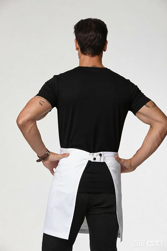 Unisex Waist Apron Half Bistro Apron Server Aprons - Image 2