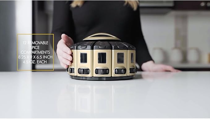 KitchenArt 57010 Select-A-Spice Auto-Measure Carousel Professional Series - Image 2