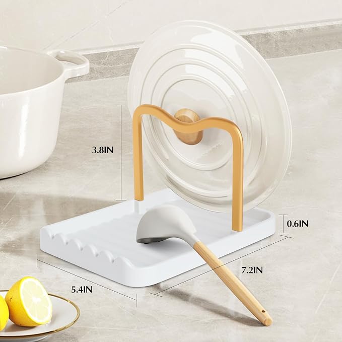 Ysks'hf spoon holder and pot lid holder，stainless steel，Kitchen Utensil Rest - Image 8