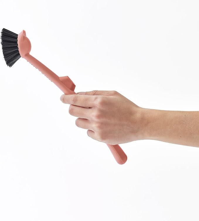 Earth & Mango Magnetic Dish Brush & Scraper, Snaps to Sink, Non-Scratch - Image 6