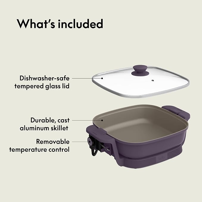 bella Make & Take Electric Skillet, Fits-anywhere™ kitchenware, EverGood™ - Image 6