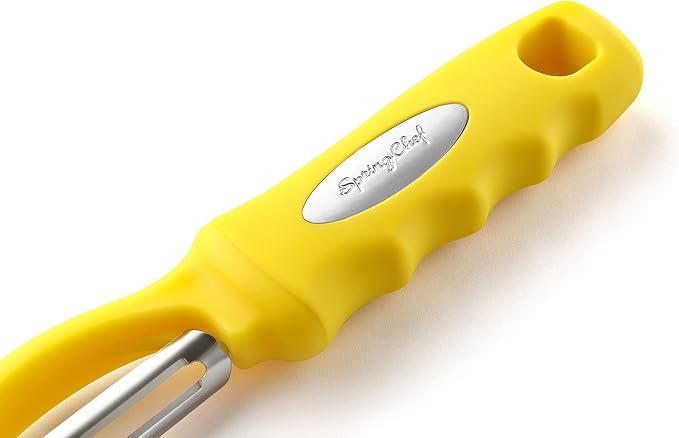 Spring Chef Premium Stainless Steel Yellow Swivel Potato Peelers - Image 9