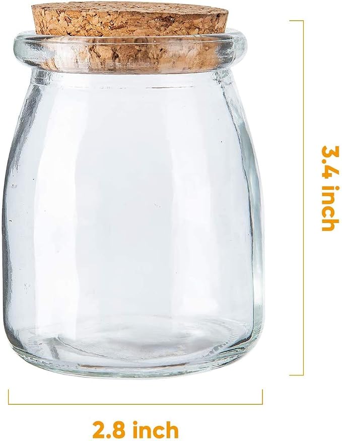 Brajttt Glass Mini Yogurt Jars 40 Pack, 7 oz Favor Jars - Image 2