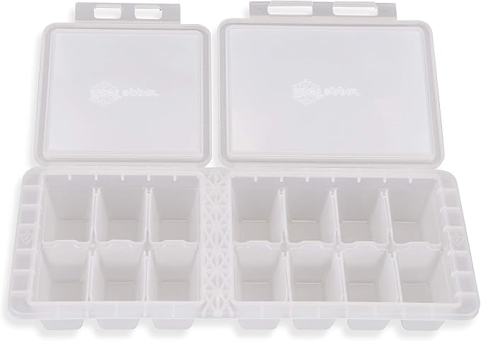 IceTopper Ice Cube Tray with 2 Attached Lids by MyTopper