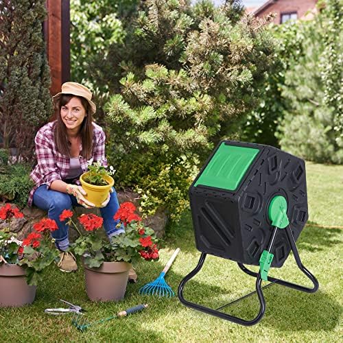 18.5 Gallon Outdoor BPA Free Compost Tumbler