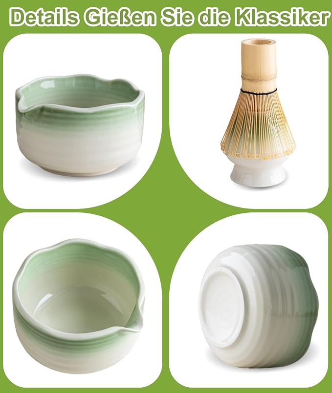 JBER Matcha Whisk Set, Ceramic Matcha Kit Includes Bowl - Image 6