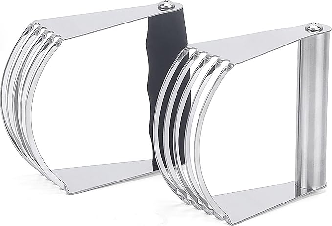 Dough Blender with Non-slip Handle, 4.6 Inch x 4 Inch Stainless Steel Pastry - Image 3