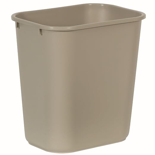 Rubbermaid Commercial Products Resin Wastebasket/Trash Can, 7-Gallon/28-Quart by RubbermaidCommercialProducts