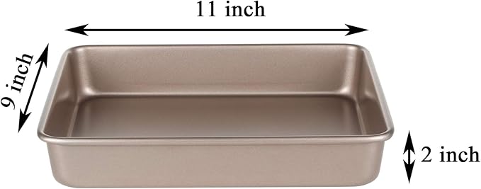 11 Inch Baking Sheets Pan Nonstick Set of 2, Walooza Cookie Sheet Replacement - Image 2