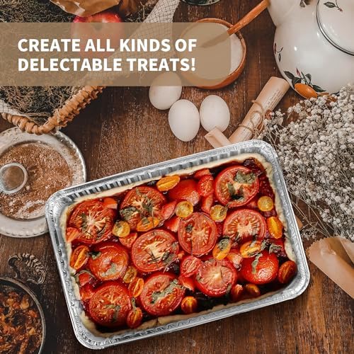 24 Pack 16 x 11 inch Aluminum Disposable Cookie Sheets for Baking and