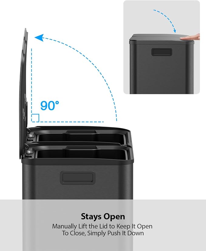 Lovewind Dual Trash and Recycling Bins - Image 7