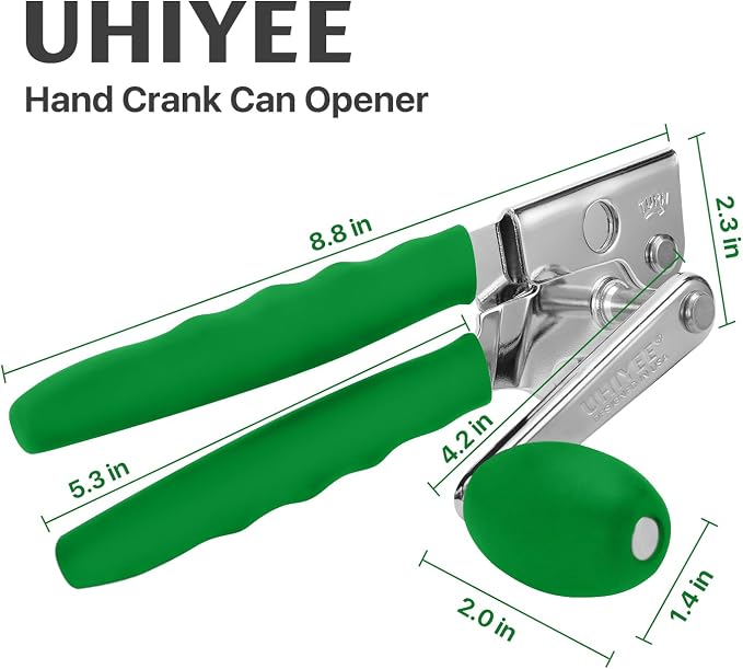 Commercial Can Opener, UHIYEE Hand Crank Can Opener Manual Heavy Duty - Image 7