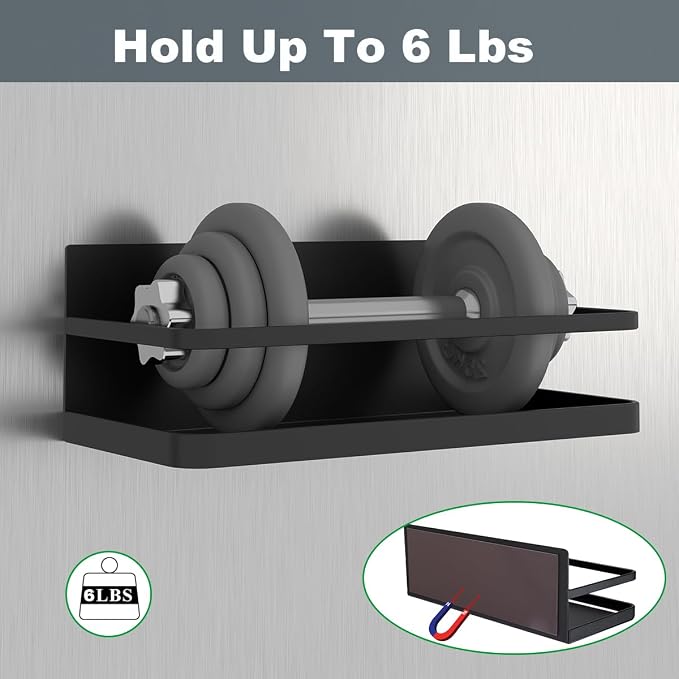 Magnetic Spice Rack Organizer Single Tier Refrigerator Spice Storage Shelf - Image 3