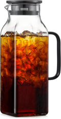 2 Quart Square Glass Pitcher by NETANY