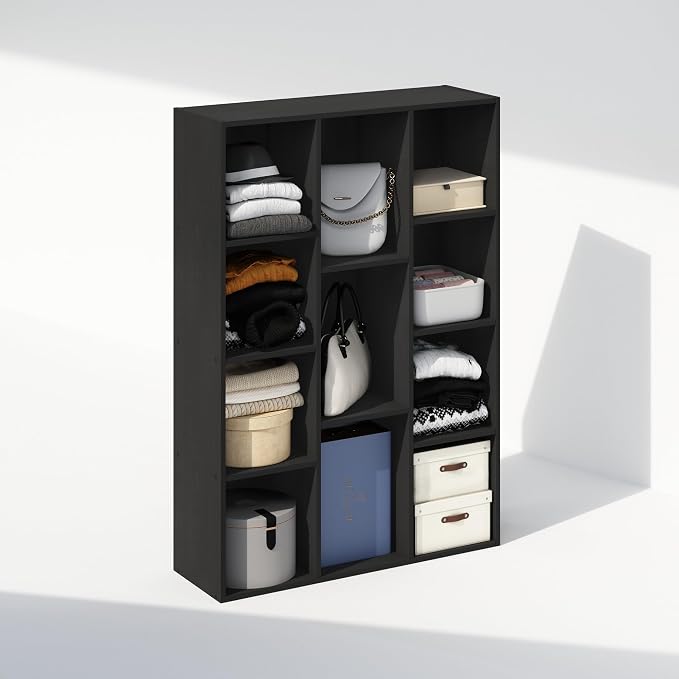 Furinno Reed Closet Organizers and Storage, 11-Cube Closet Organizer, Open - Image 4