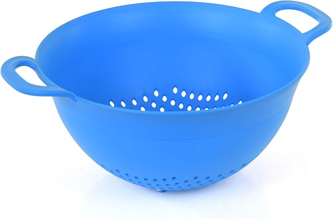 Mintra Home Plastic Strainer Colanders Set: 3, 3.5 and 5 Quart Double Strong - Image 3
