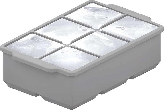KitchFort Large Silicone Ice Cube Tray, Easy Release 2" Big Ice Cubes - Image 4