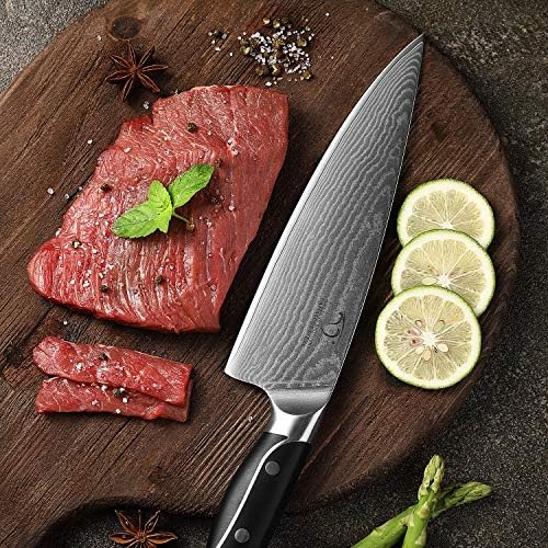 18-Piece Damascus Kitchen Knife Set, Grey
