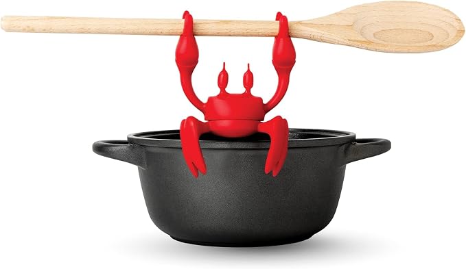 OTOTO Red The Crab Silicone Utensil Rest by OTOTO