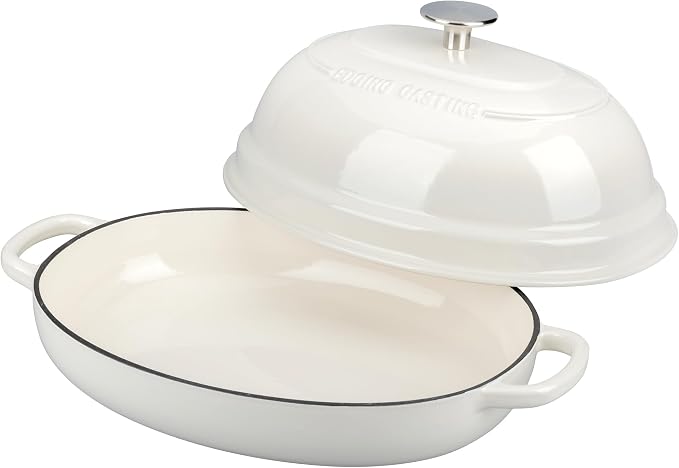 EDGING CASTING Enameled Oval Cast Iron Dutch Oven Pot - Image 4