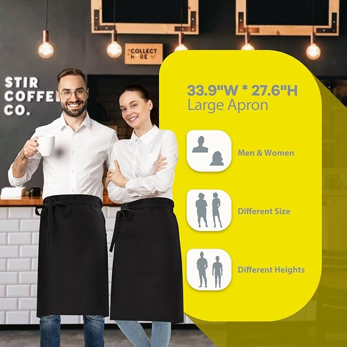 ROTANET Long Server Apron Black - Image 6