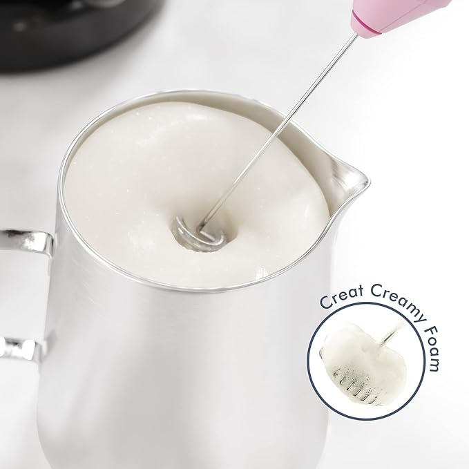 Powerful Milk Frother Handheld Foam Maker, Mini Whisk Drink Mixer - Image 2