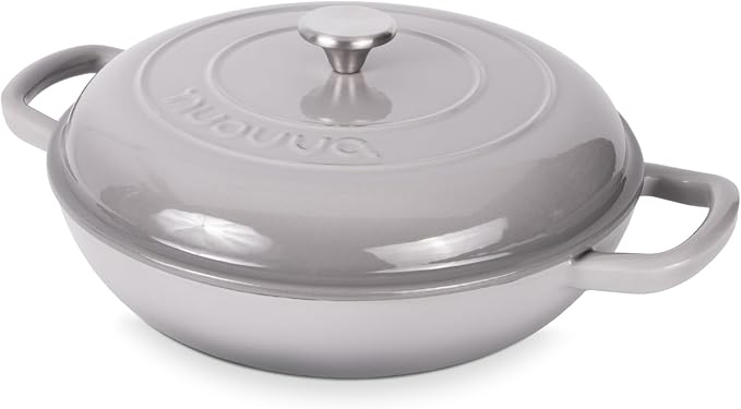Shallow Cast Iron Casserole by Nuovva
