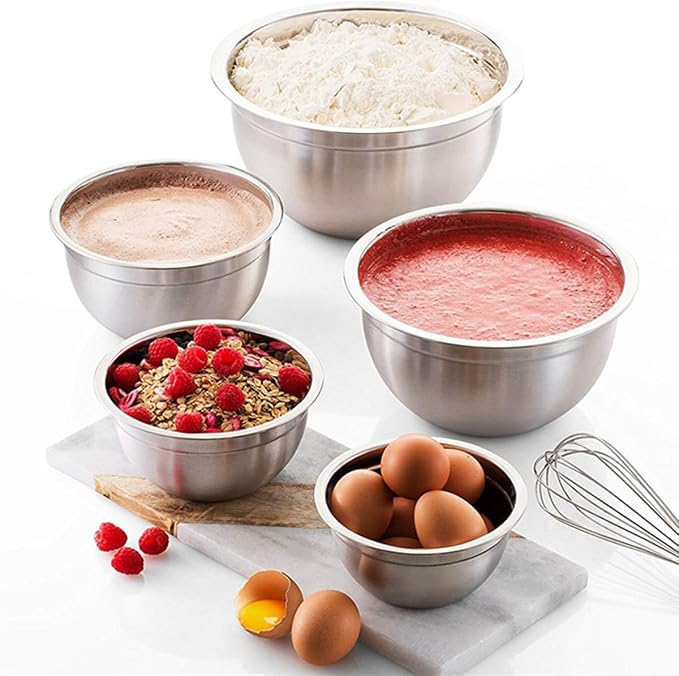 Mixing Bowls, Utensils for the Kitchen, Dishwasher Safe, 3.75L / 3.25L / 2.5L / - Image 7