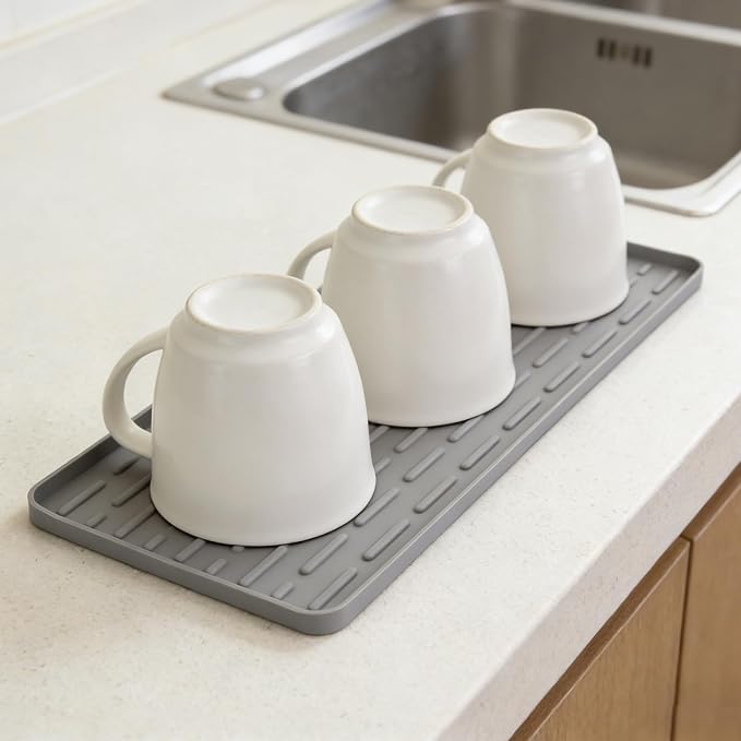 Silicone Coffee Mat, Eco-friendly, Hygienic Drying Pad, Leak-Proof and Non-Slip by SCYFREID