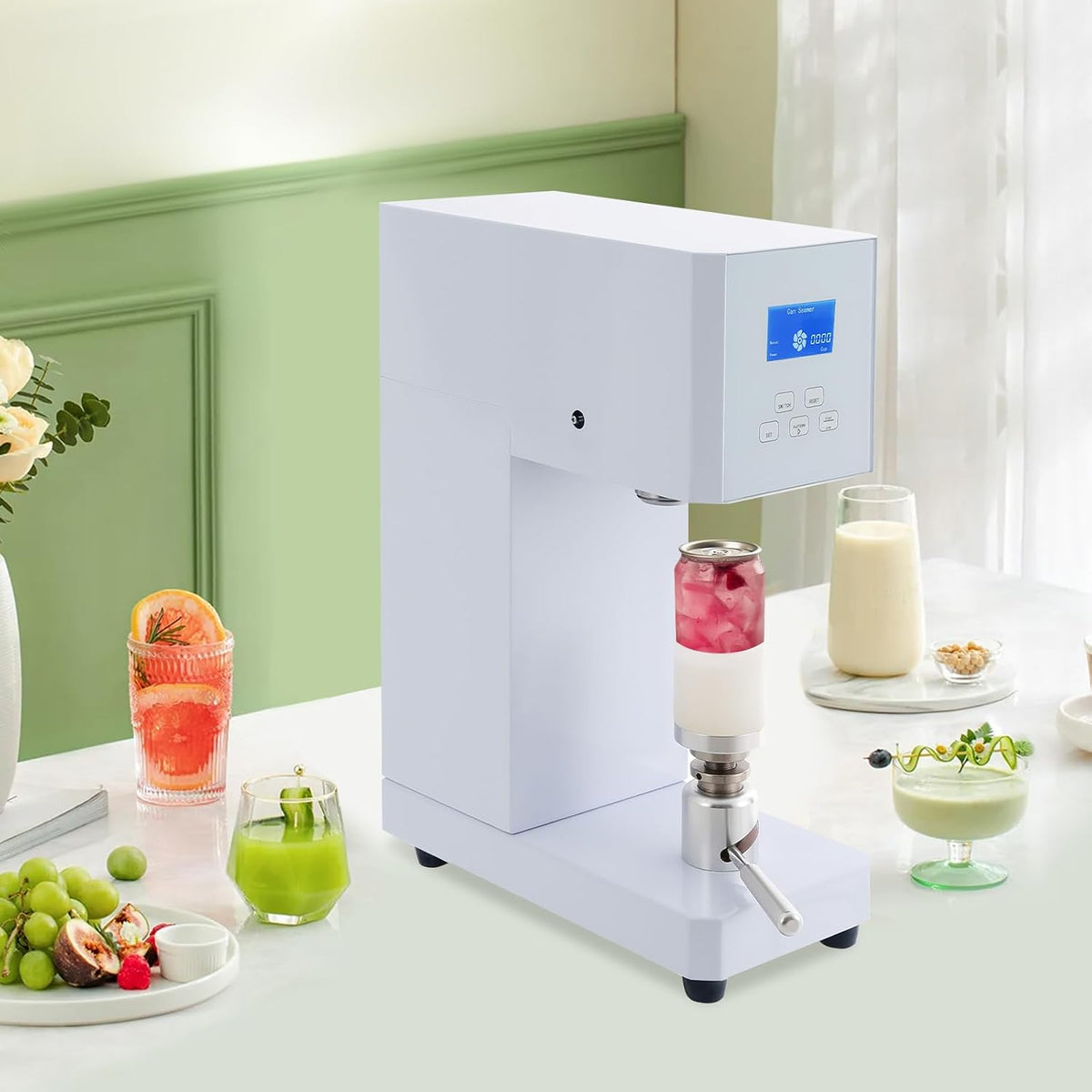 Commercial Soda Can Sealer, Automatic Can Sealing Machine with
