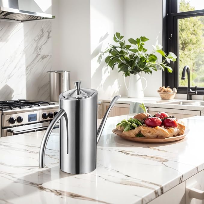KSENDALO Premium SUS304 Stainless Steel Olive Oil Bottle Dispenser & Kitchen - Image 2
