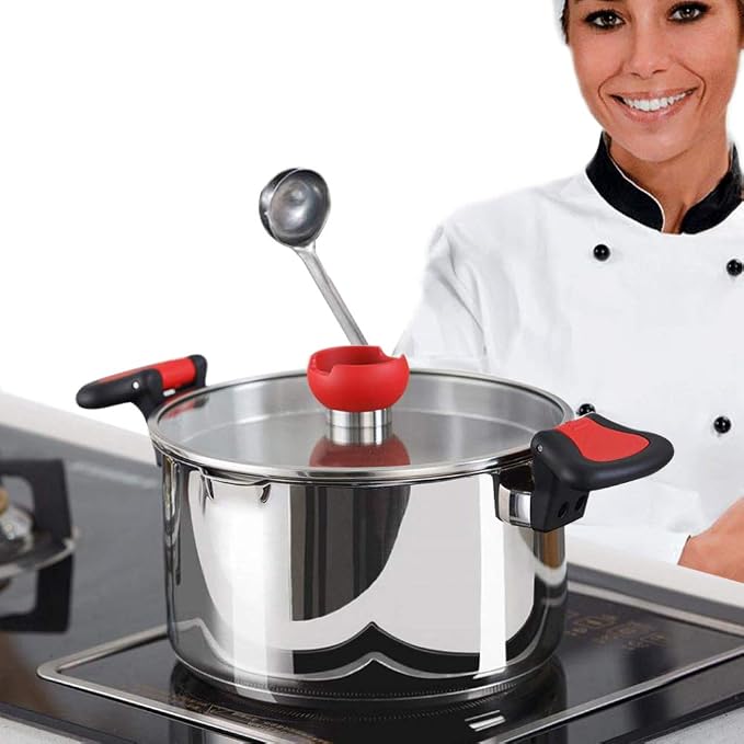 Stainless Steel Hooked Handle Ladle Set - Image 6