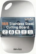 Cutting Board Non-Toxic, 304 Stainless Steel Cutting Board Double Sided by HOME