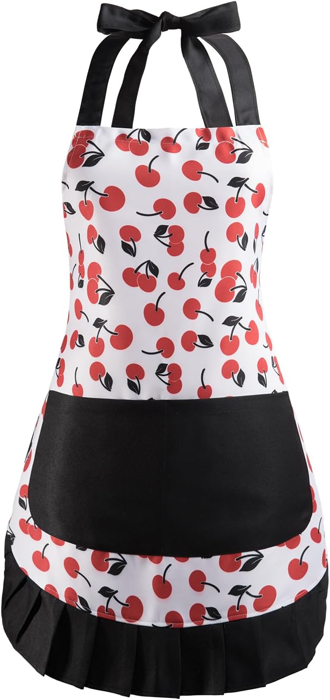 Vintage Floral Apron for Women by AlexVirtue