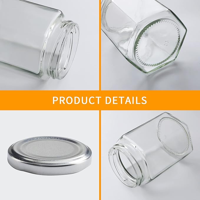 Accguan 20 Pcs 10 oz Glass Jars - Image 3