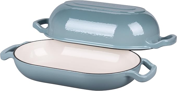 VORRINGARD Enameled Cast Iron Sourdough Bread Oven, Dutch Oven, Loaf Cast Iron - Image 5