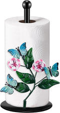 Peryiter Flower Paper Towel Holder Butterfly Kitchen Decoration Countertop by Peryiter