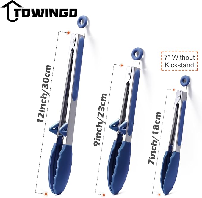 Silicone Tongs for Cooking, Heat Resistant Food Grade Small Serving Tong for - Image 5